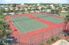 Tennis courts behind B building Dunes of Panama condos