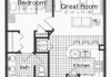 1 Bedroom 2 Bath plus bunk, 860 square feet