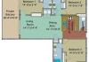 3 bedroom 3 bath 1432 square feet (unit 506, 606 and 706)